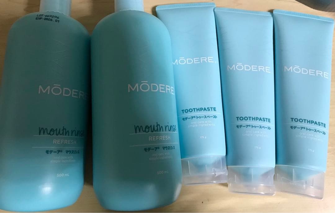 モデーア歯磨き粉＆マウスリンス