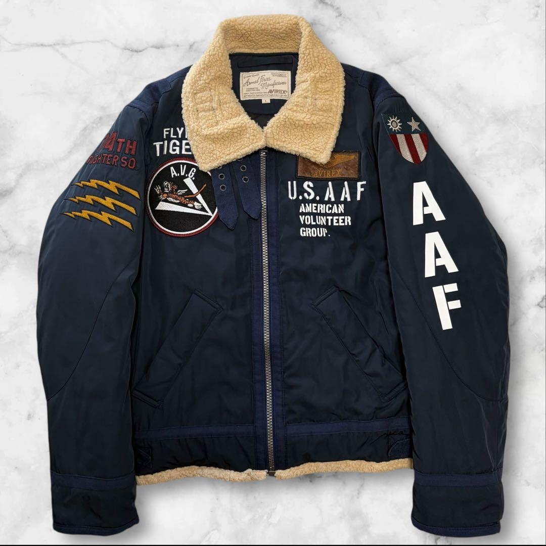 AVIREX 74TH FIGHTER SQ. B-3ジャケット　ショート丈
