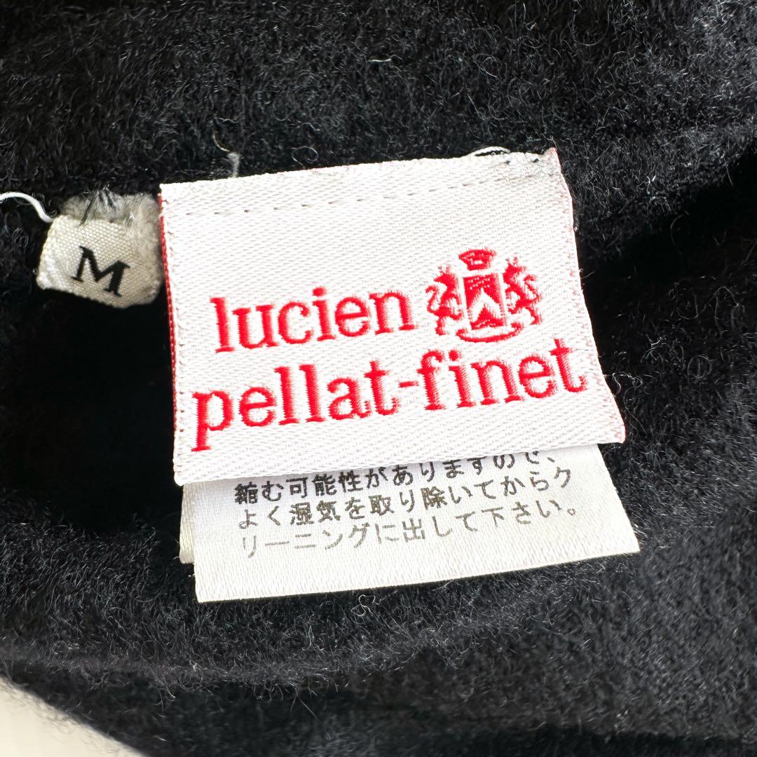 【カシミヤ100%】ルシアンペラフィネ / スカル刺繍 Vネック ワンピース