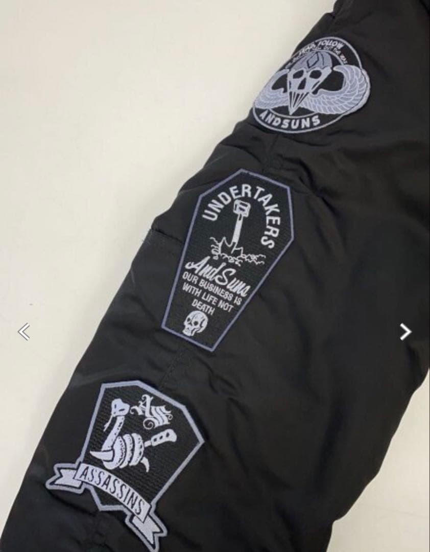 アヴィレックス　x アンドサンズ N-3B フライトジャケット　サイズM