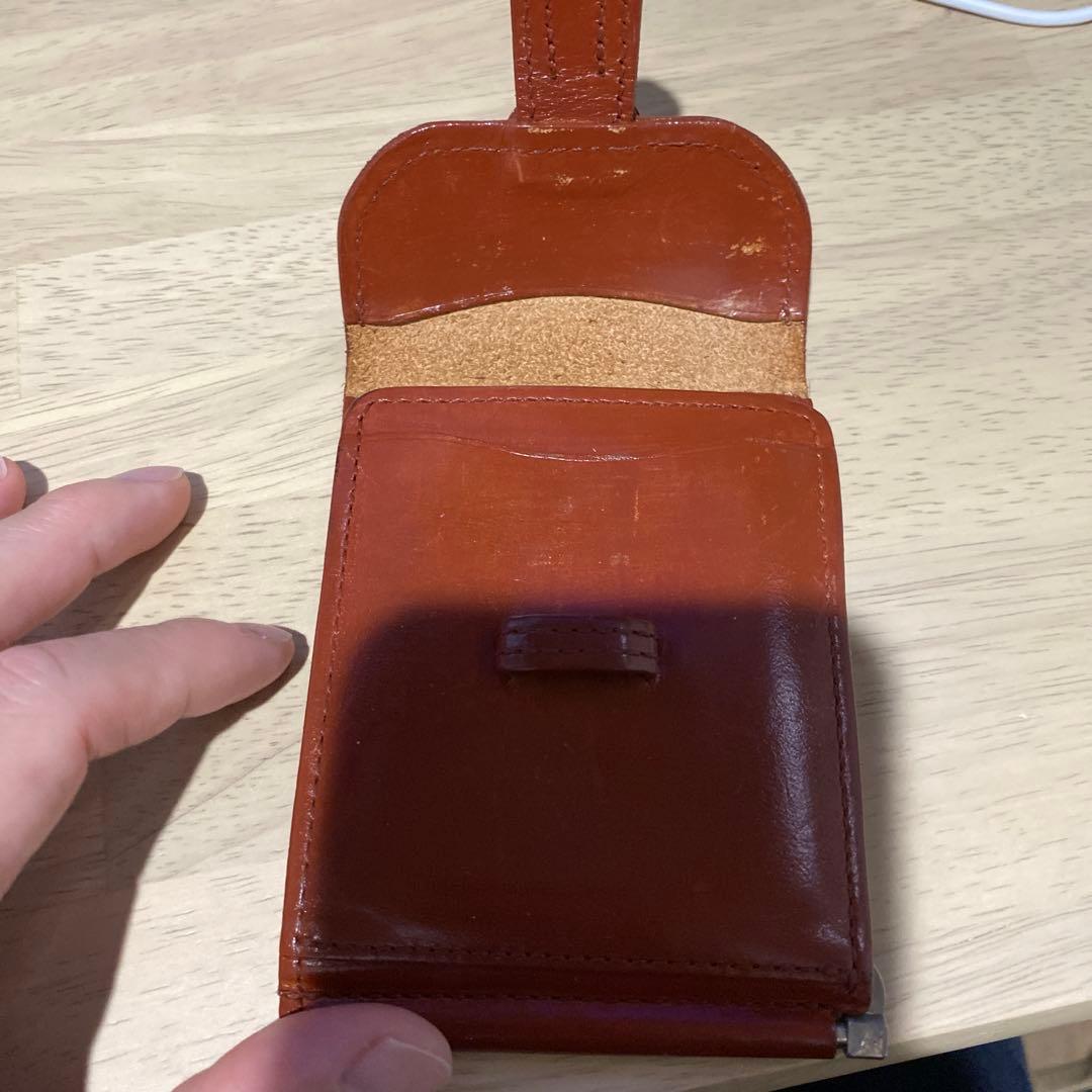 【廃盤】ポーター ネイチャー NATURE マネークリップ 茶 レザー 革