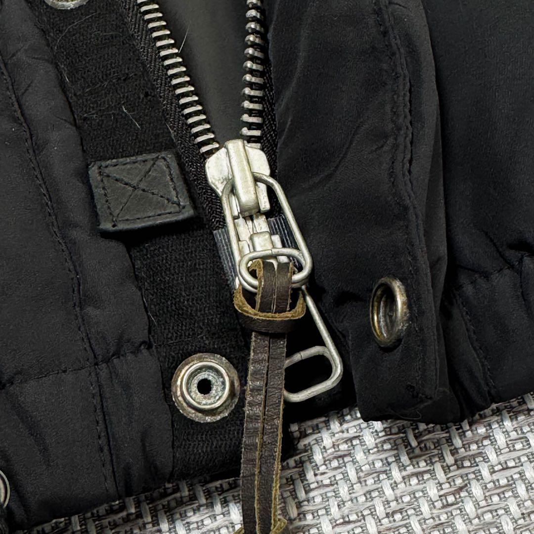 美品 ポロラルフローレン ダウンベスト ブラック 赤ポニー刺繍 肉厚 ジップ S