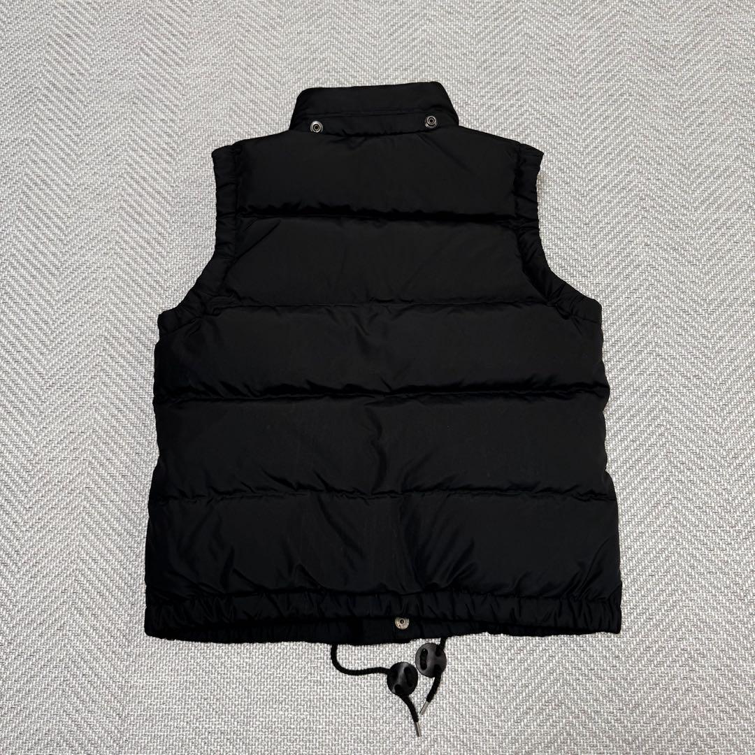 美品 ポロラルフローレン ダウンベスト ブラック 赤ポニー刺繍 肉厚 ジップ S
