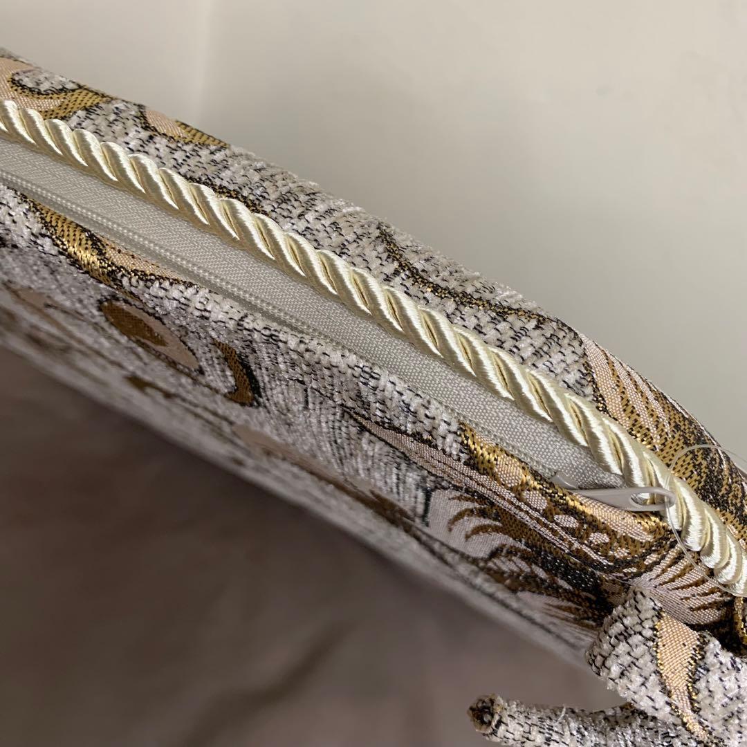 シェニールダイニングシートクッション　ライトベージュ　4枚セット