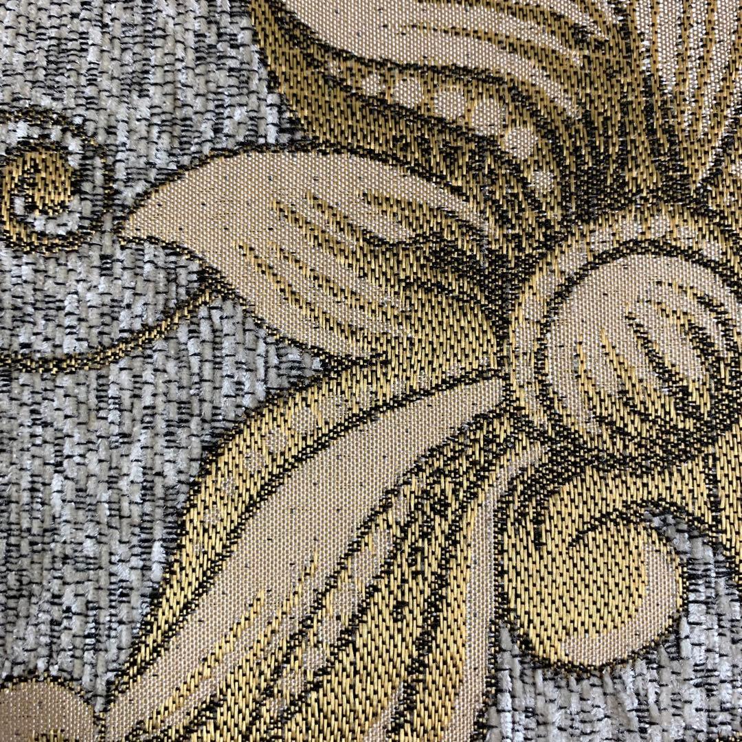 シェニールダイニングシートクッション　ライトベージュ　4枚セット