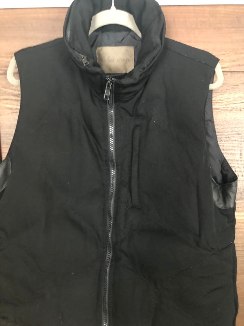 マ*ル様 Y's for men ダウンベスト　ブラック　ヨウジヤマモト　ブルゾ