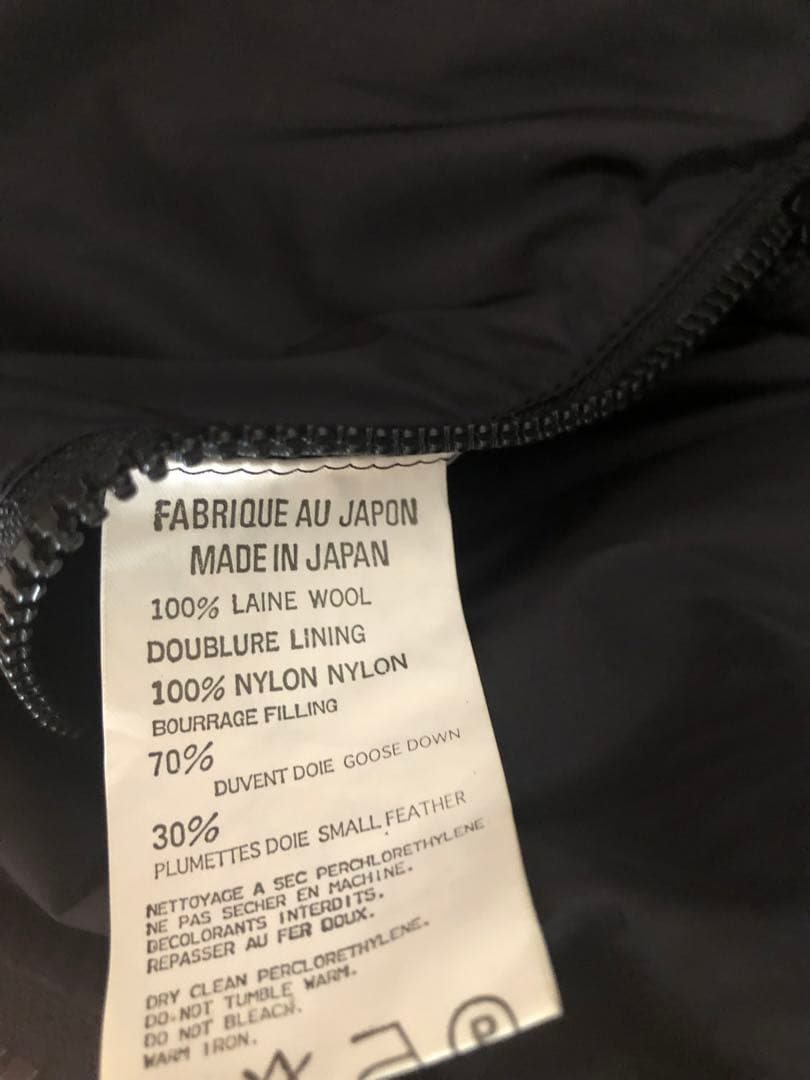 マ*ル様 Y's for men ダウンベスト　ブラック　ヨウジヤマモト　ブルゾ