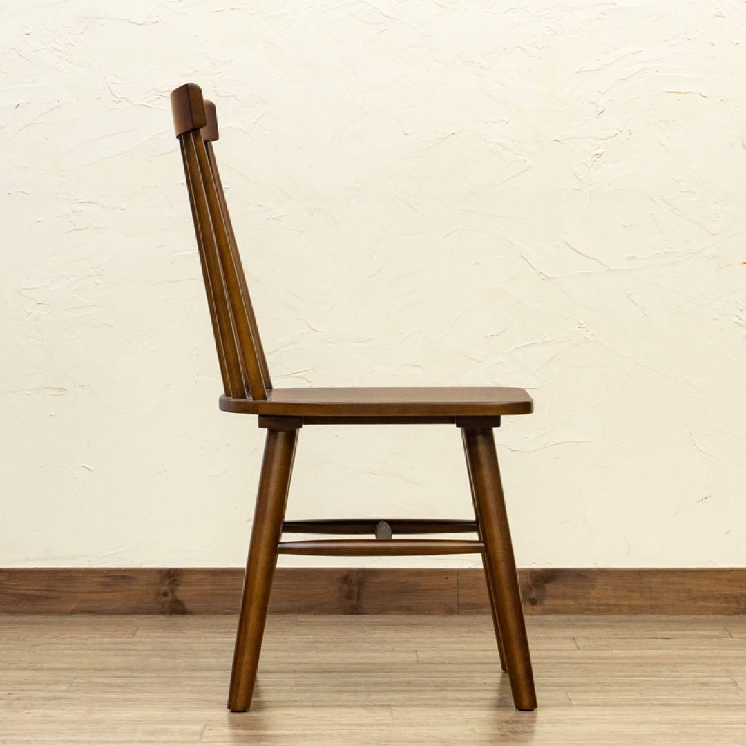 ウインザーチェアPolda　2脚セット　ブラウン