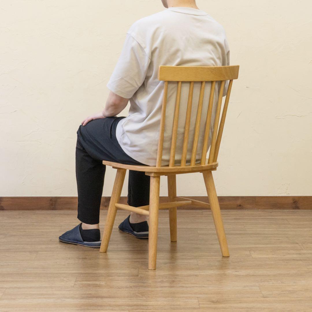 ウインザーチェアPolda　2脚セット　ブラウン