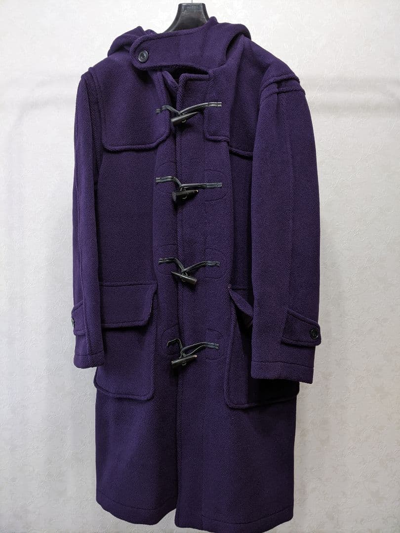 モンゴメリー ダッフルコート パープル紫 ウール１００ イギリス製 ビームス