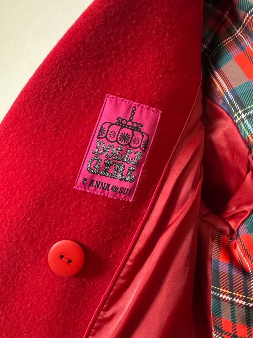DOLLY GIRLドーリーガール　赤 Pコート　アナスイ　ドーリーガール