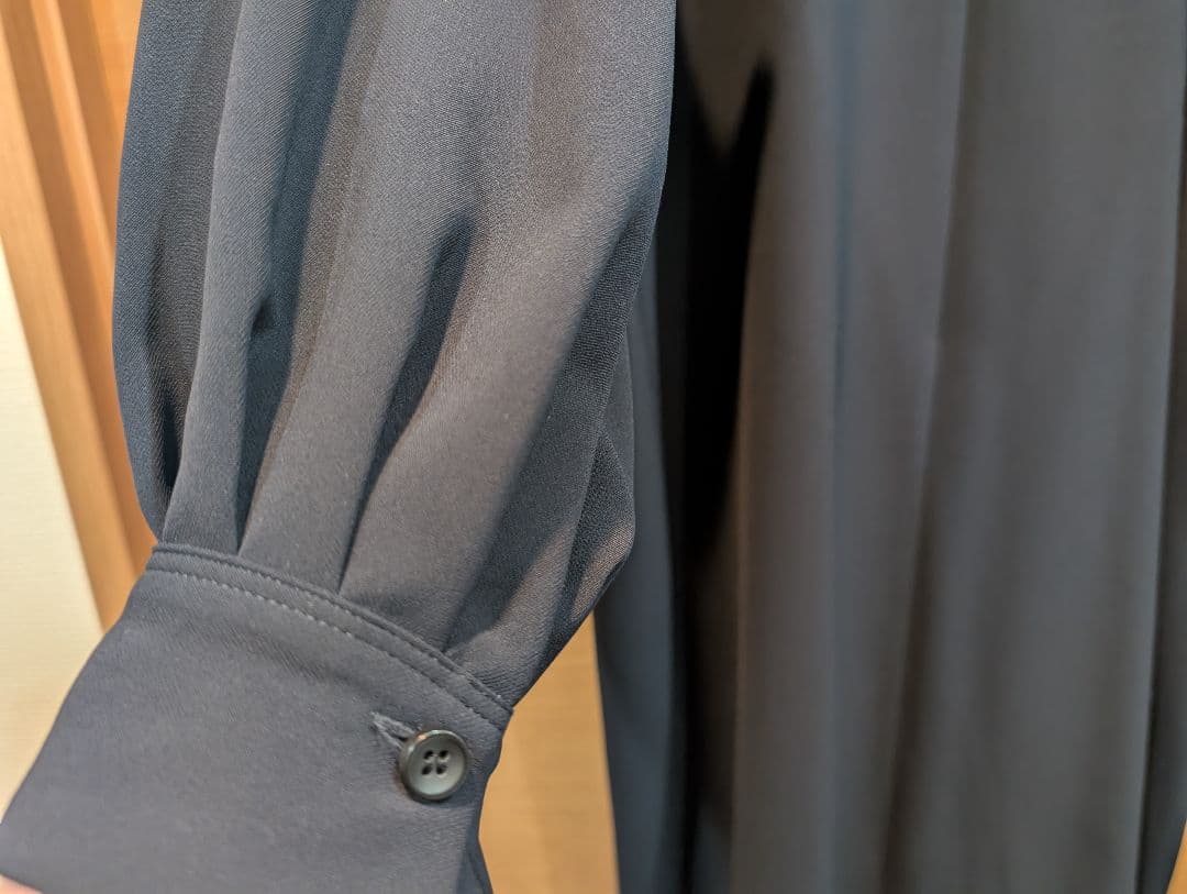 ジャーナルスタンダード ダブルクロスロングワンピース　 サイズ　36　ネイビー