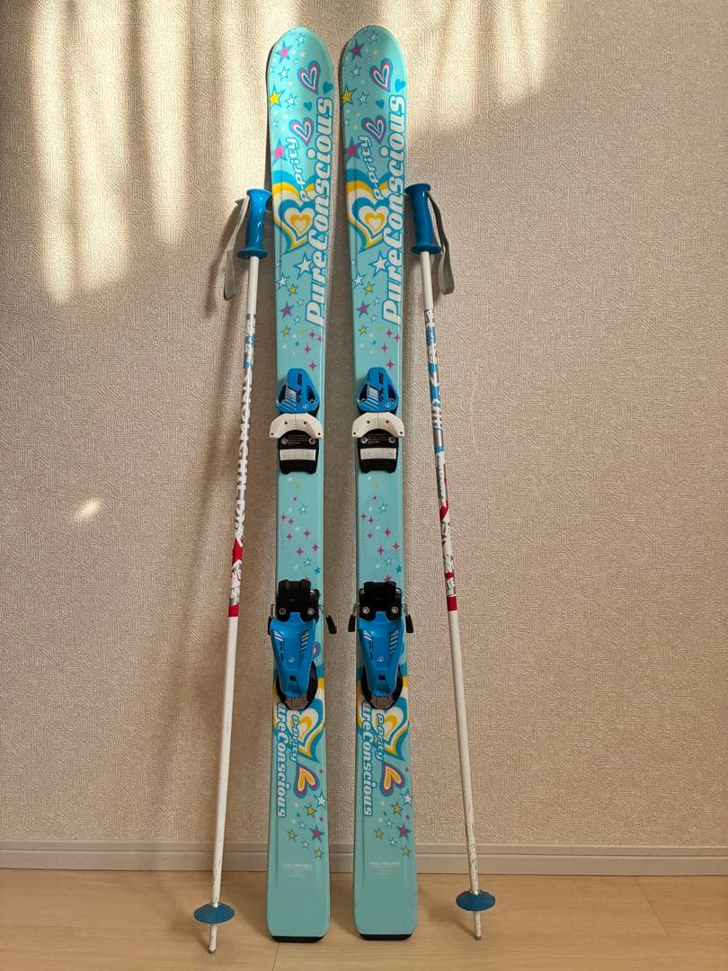 スキー板+ブーツ＋ストック付き【送料込】