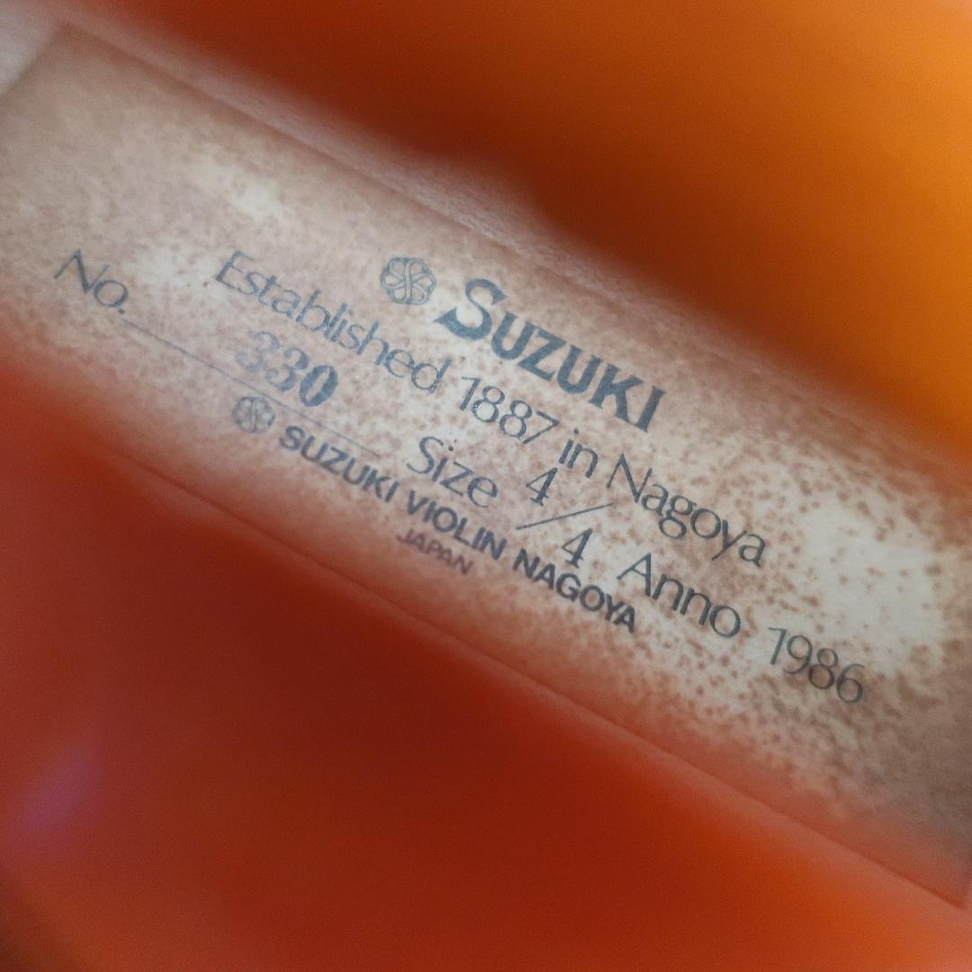 SUZUKI No.330 4/4 1986年製 バイオリン ハードケース付