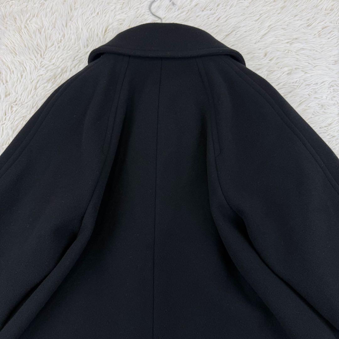 美品 スピックアンドスパン 現行 W/Nyモッサステンカラーショートコート 36