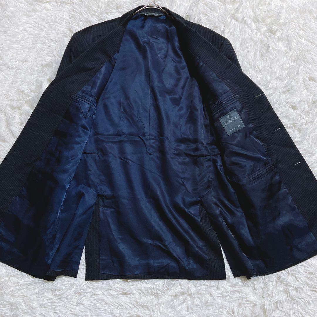 良品☆ブルックスブラザーズ　セットアップ　ストライプ　カシミヤ混　3B メンズ