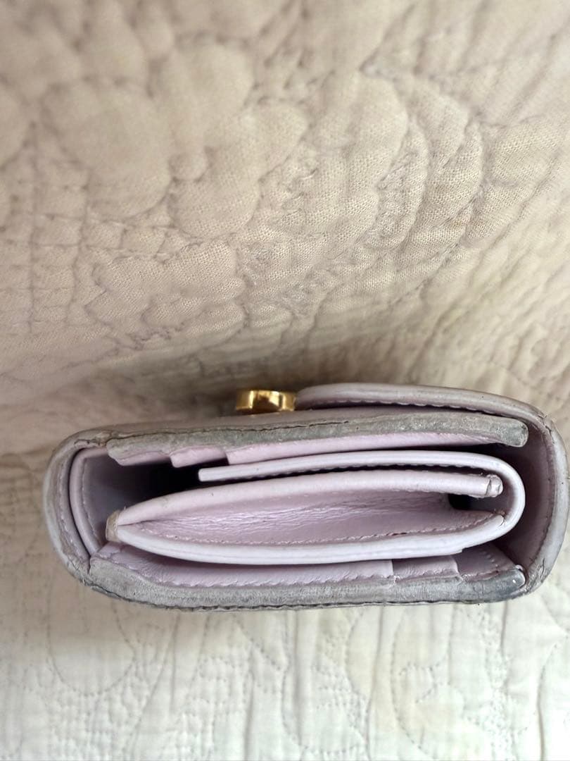 CELINE 三つ折り財布 トリオンフ ピンク