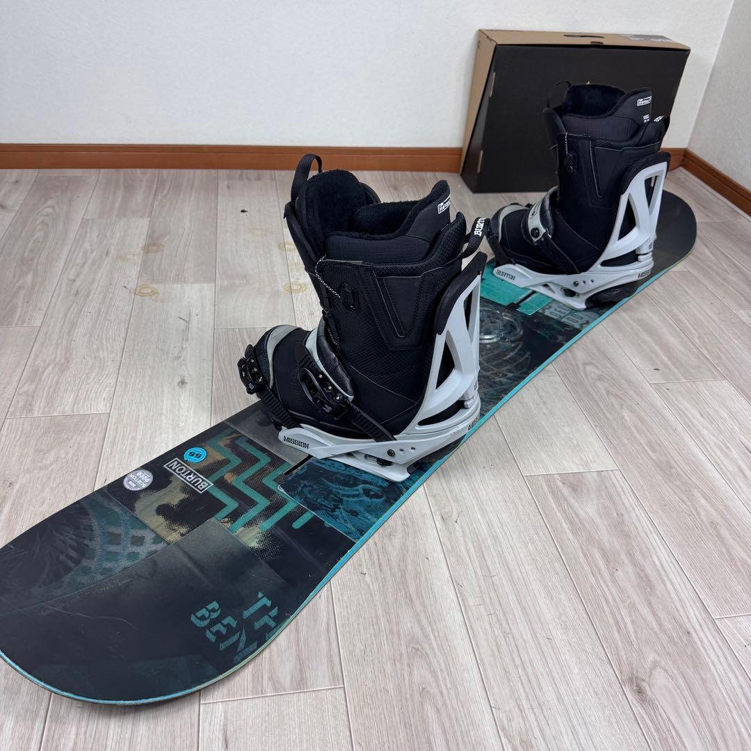 Burton DESCENDANT 155cm スノーボード 三点セット