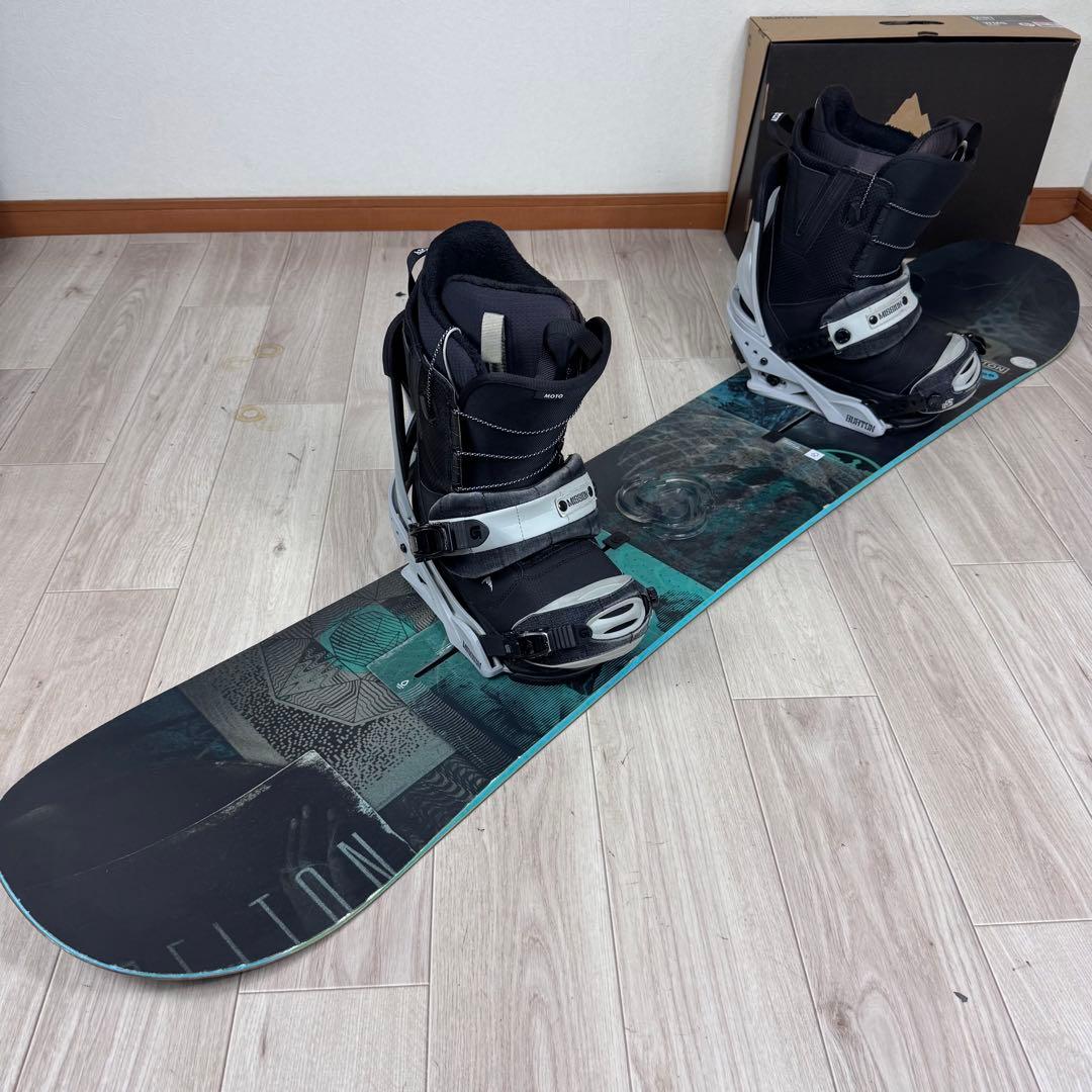 Burton DESCENDANT 155cm スノーボード 三点セット