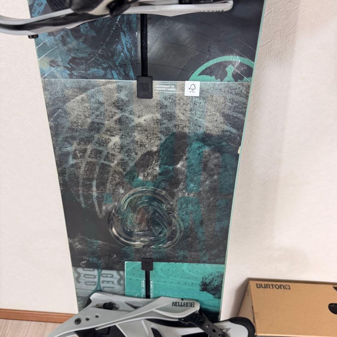 Burton DESCENDANT 155cm スノーボード 三点セット