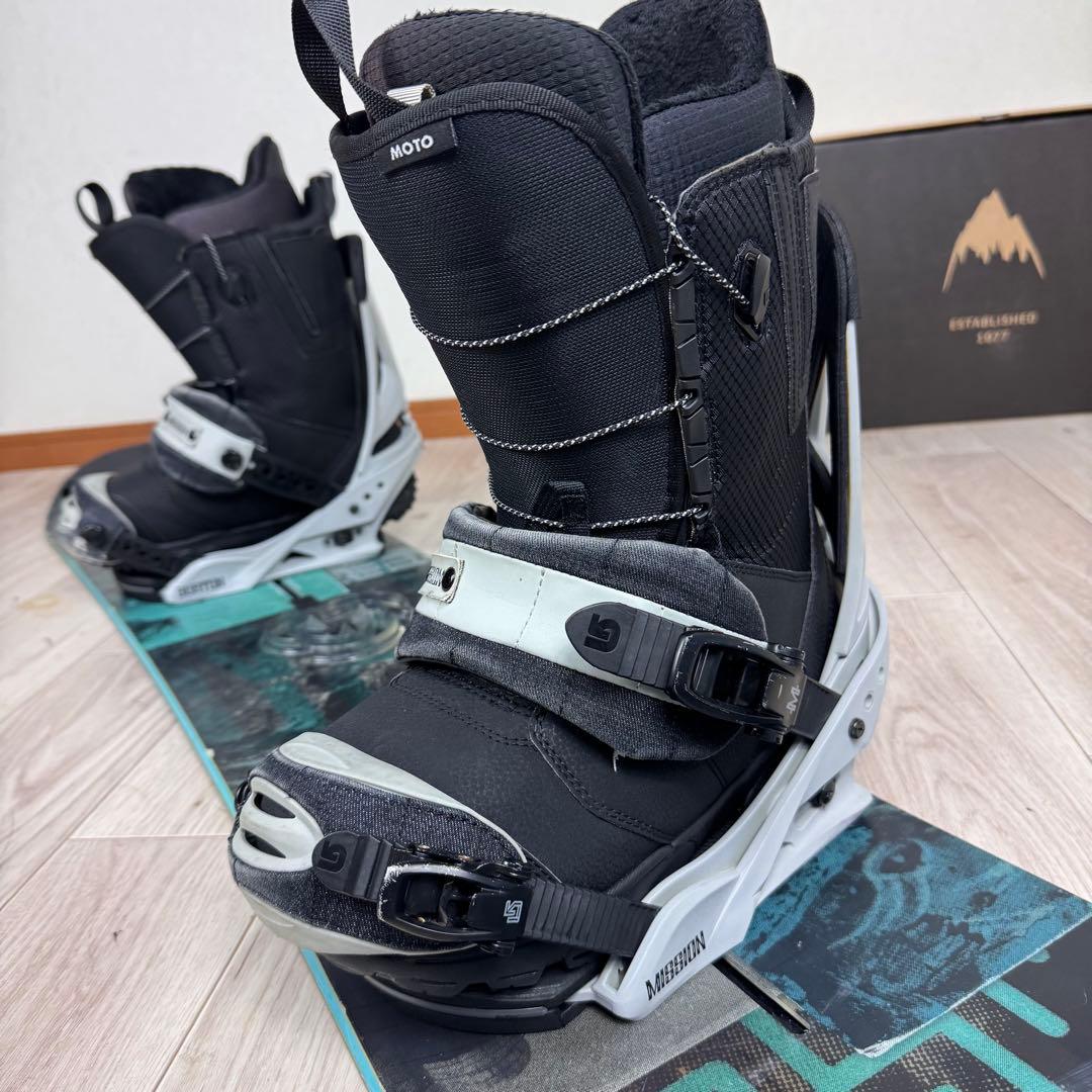 Burton DESCENDANT 155cm スノーボード 三点セット