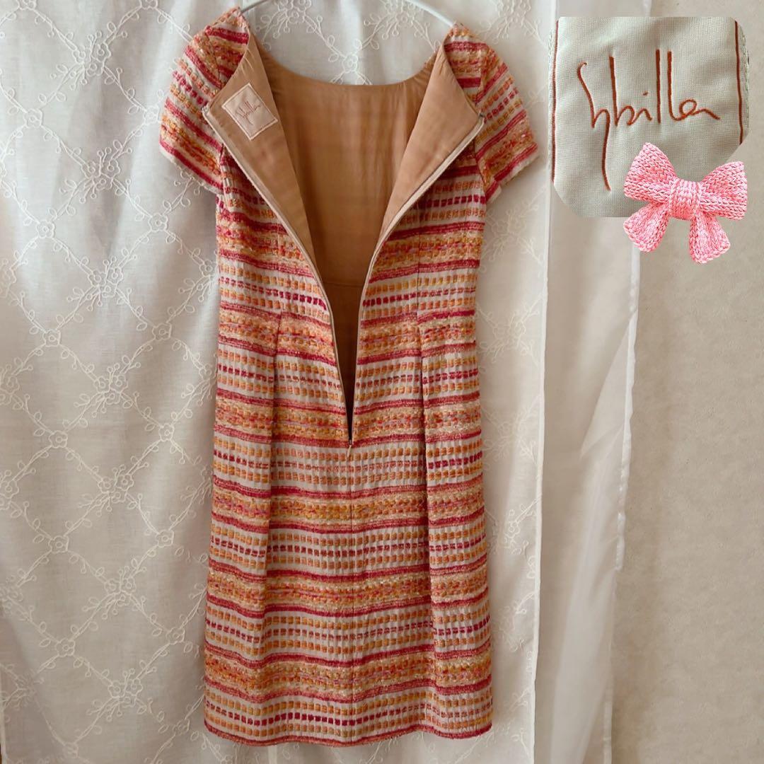 sybillaシビラ ワンピース総刺繍L食事会同窓会パーティ