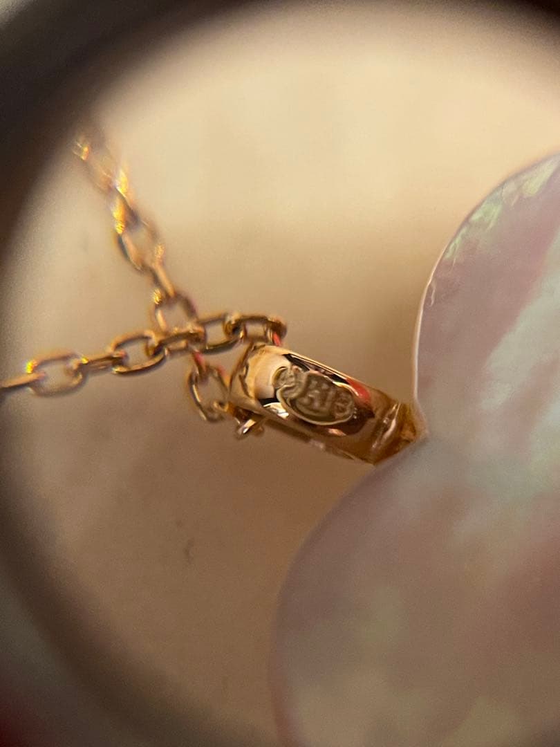 TASAKI タサキ　ハート型マベパール　ネックレス　K18