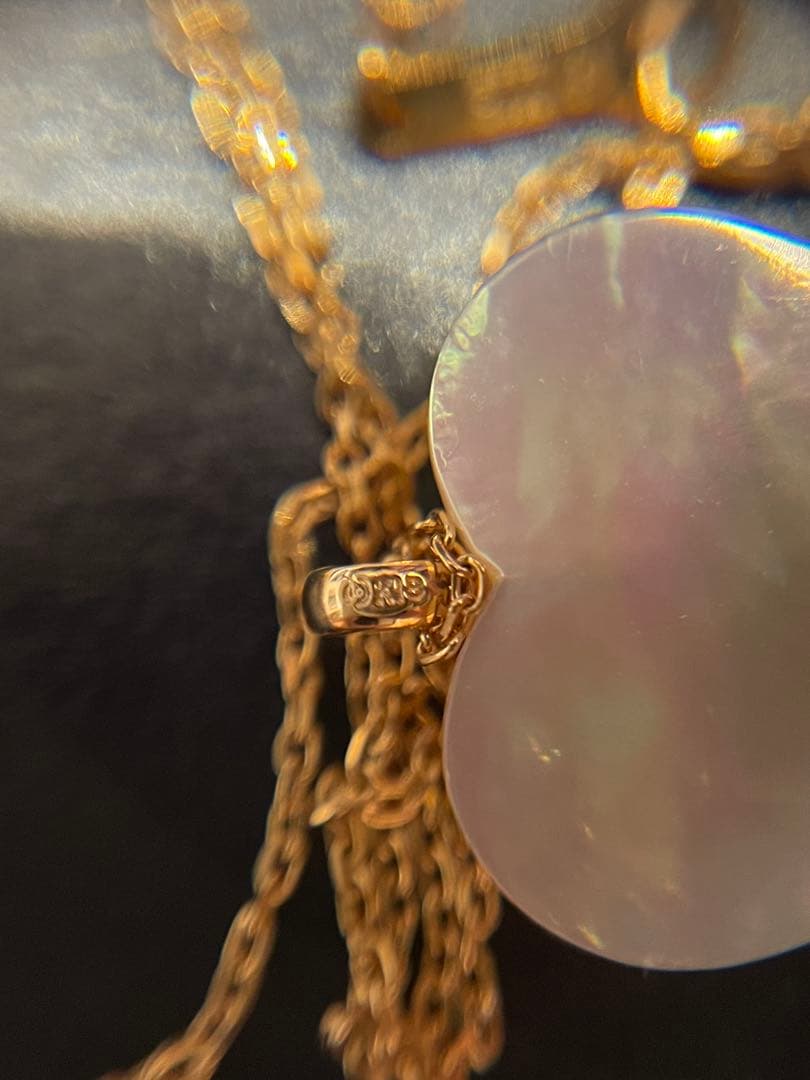 TASAKI タサキ　ハート型マベパール　ネックレス　K18