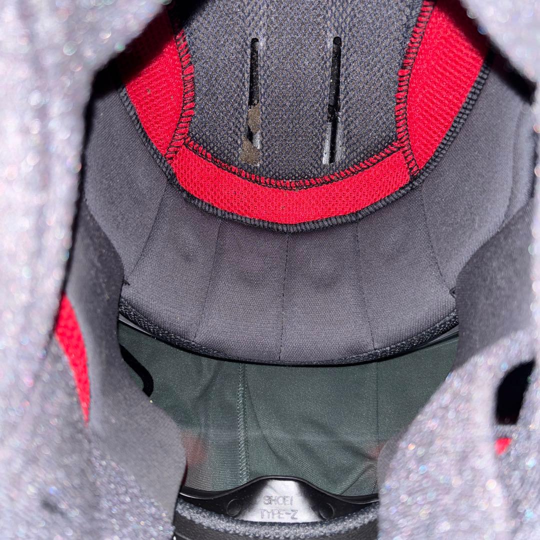 SHOEI フルフェイスヘルメット ホワイト/ブラック/レッド　サイズＭ