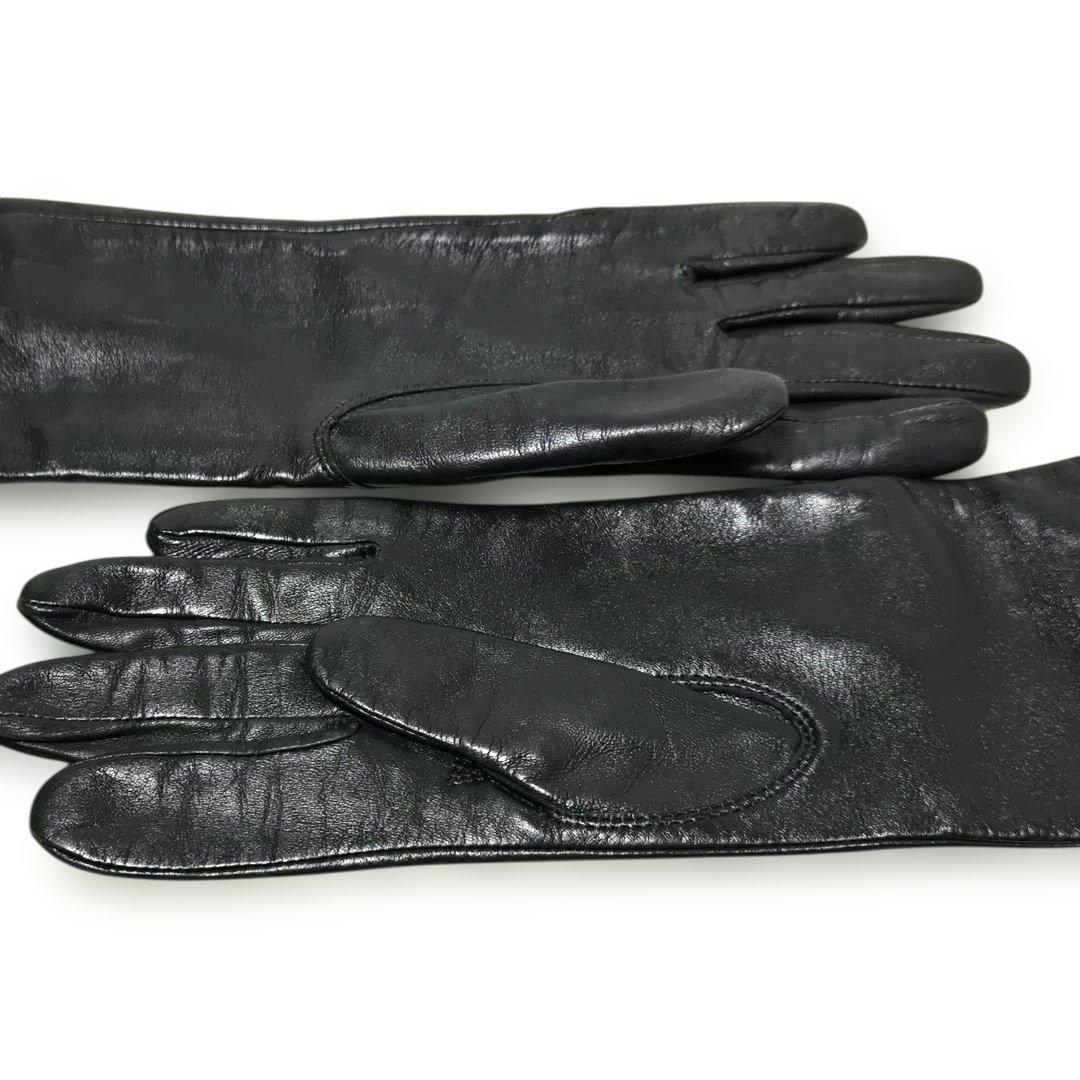 Chloe（クロエ）レザーロンググローブ / ブラック　20cm美品