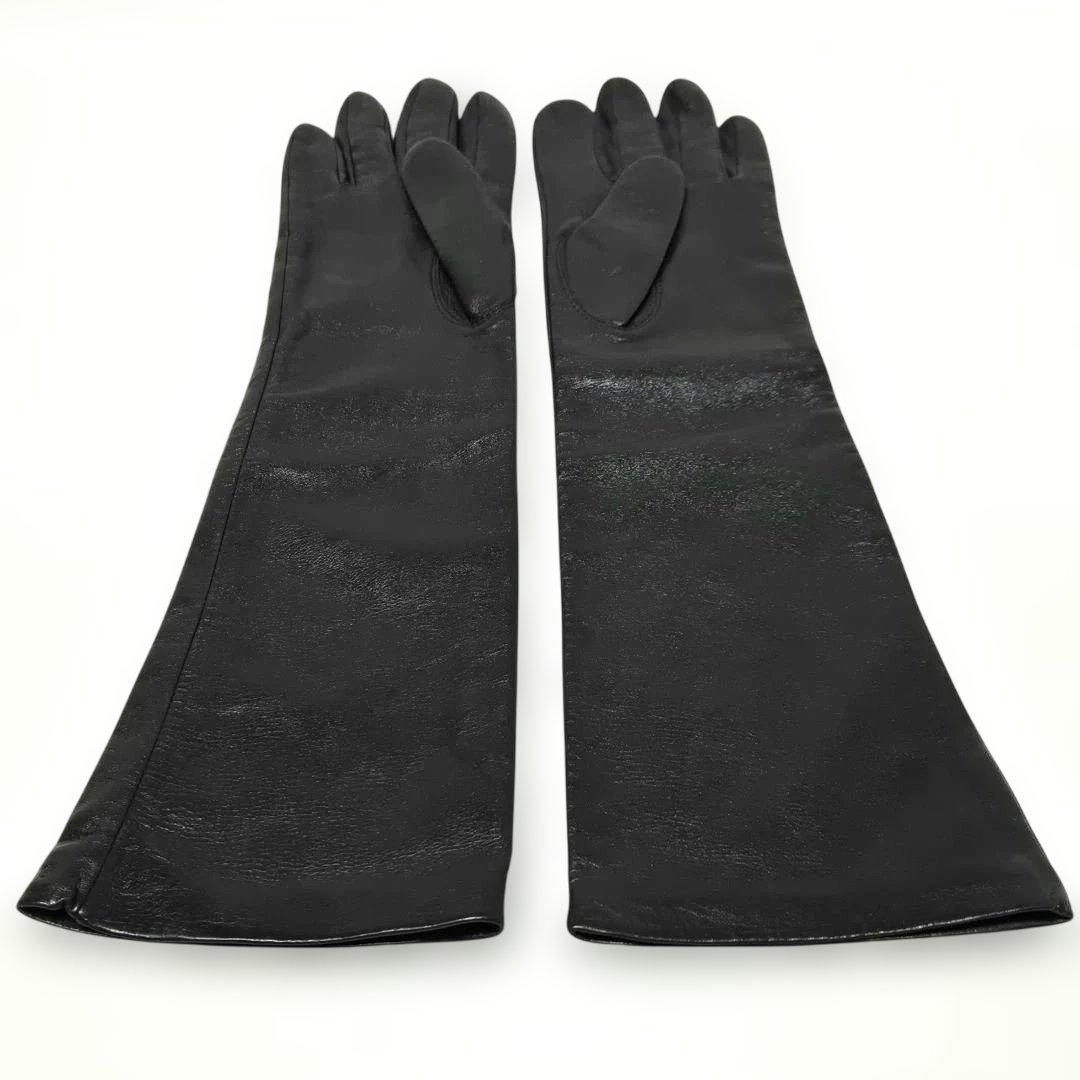 Chloe（クロエ）レザーロンググローブ / ブラック　20cm美品