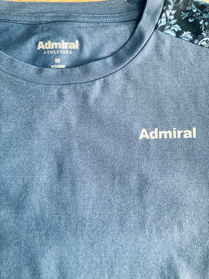 【新品】Admiral ネイビー 花柄 Tシャツ　ATLA549 M