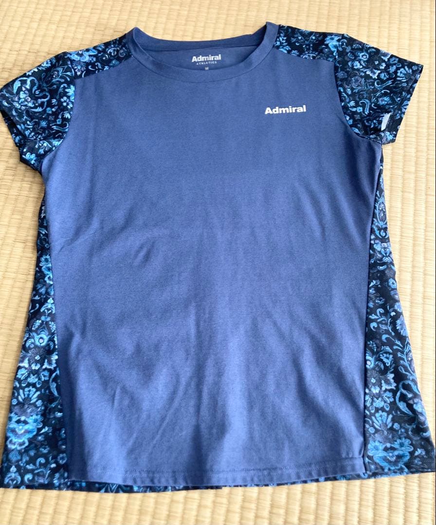 【新品】Admiral ネイビー 花柄 Tシャツ　ATLA549 M