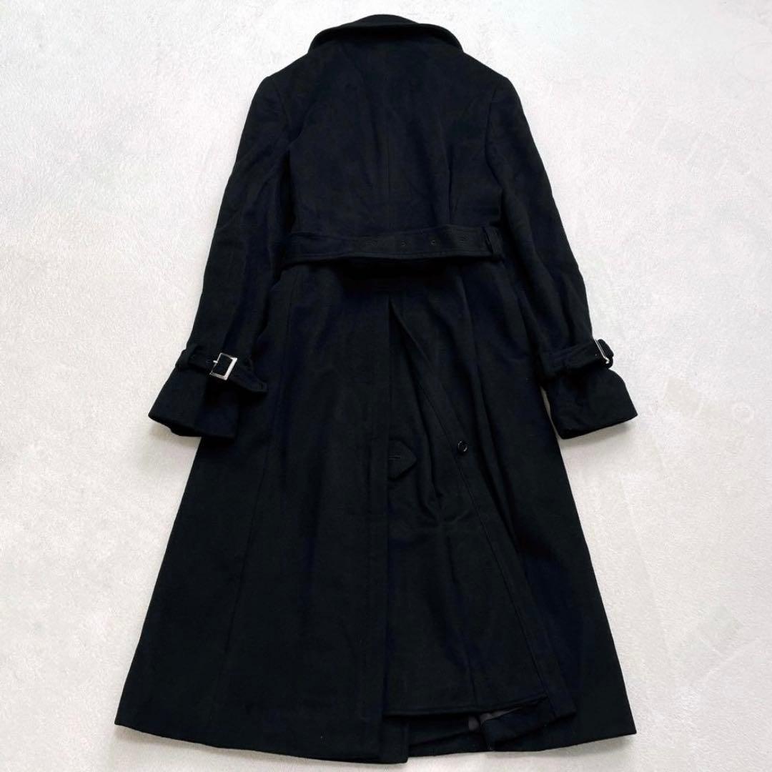 イネド ベルテッドコート カシミヤ100% 女優襟 M 2way トレンチ