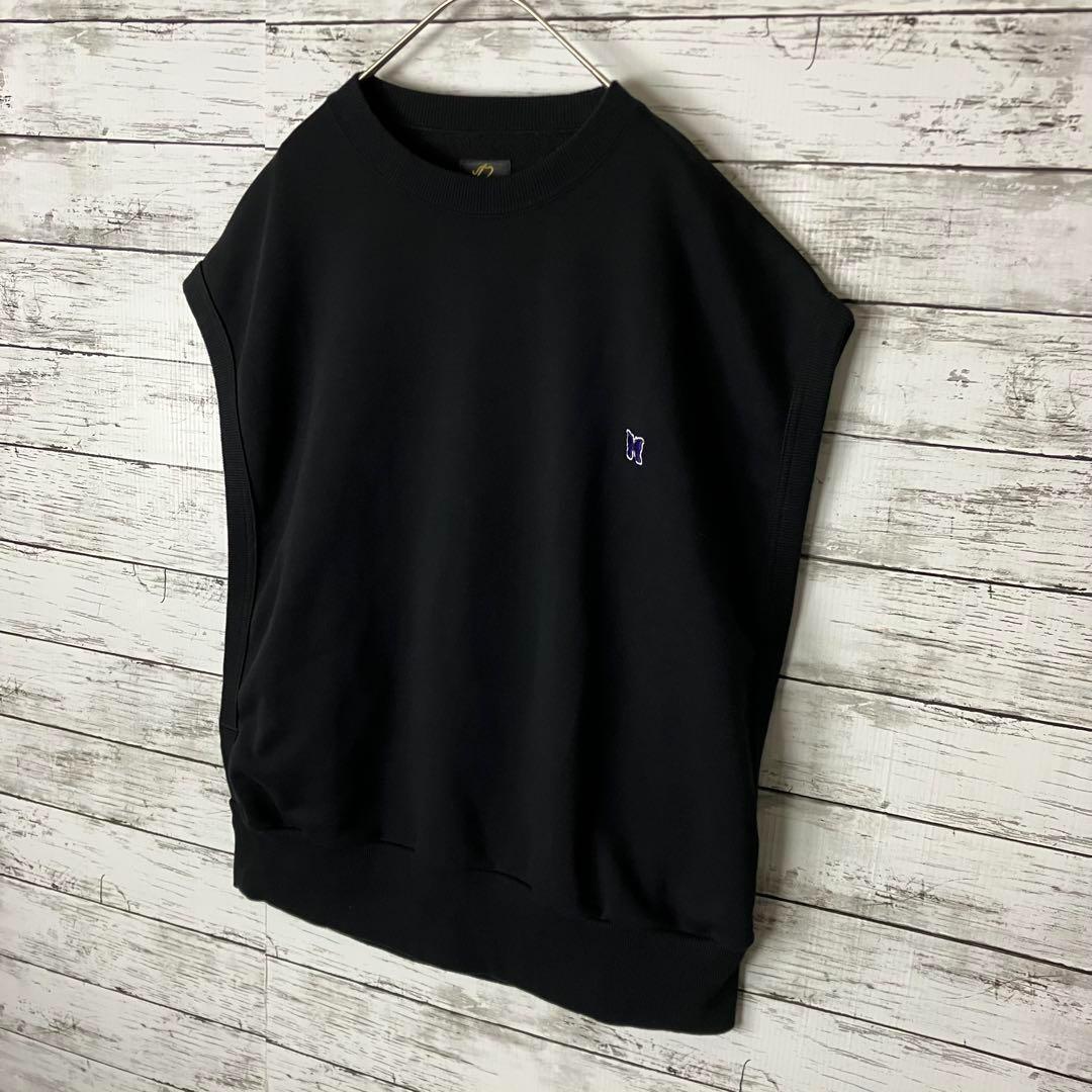 ラッキー35e ニードルス パピヨン ワッペンロゴ ノースリーブスウェット