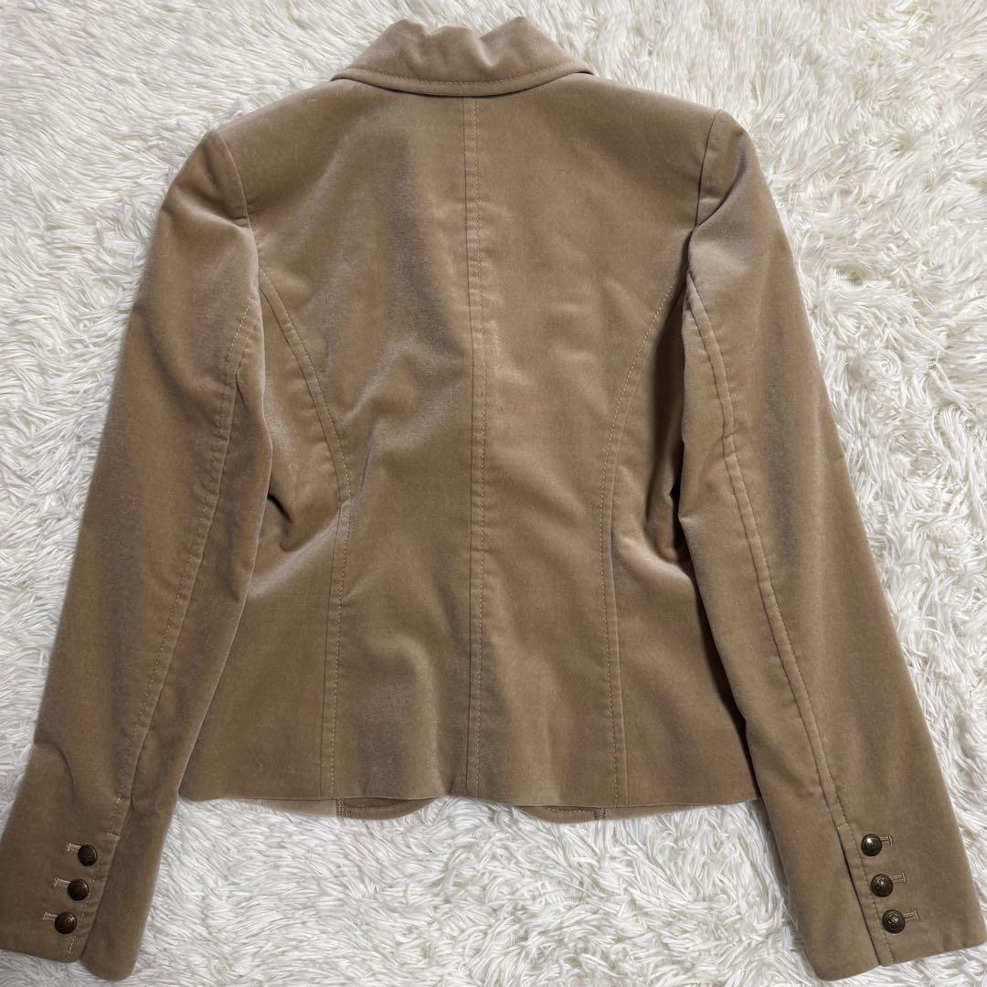 【超希少】バーバリーブルーレーベル テーラードジャケット ベロア 金ボタン