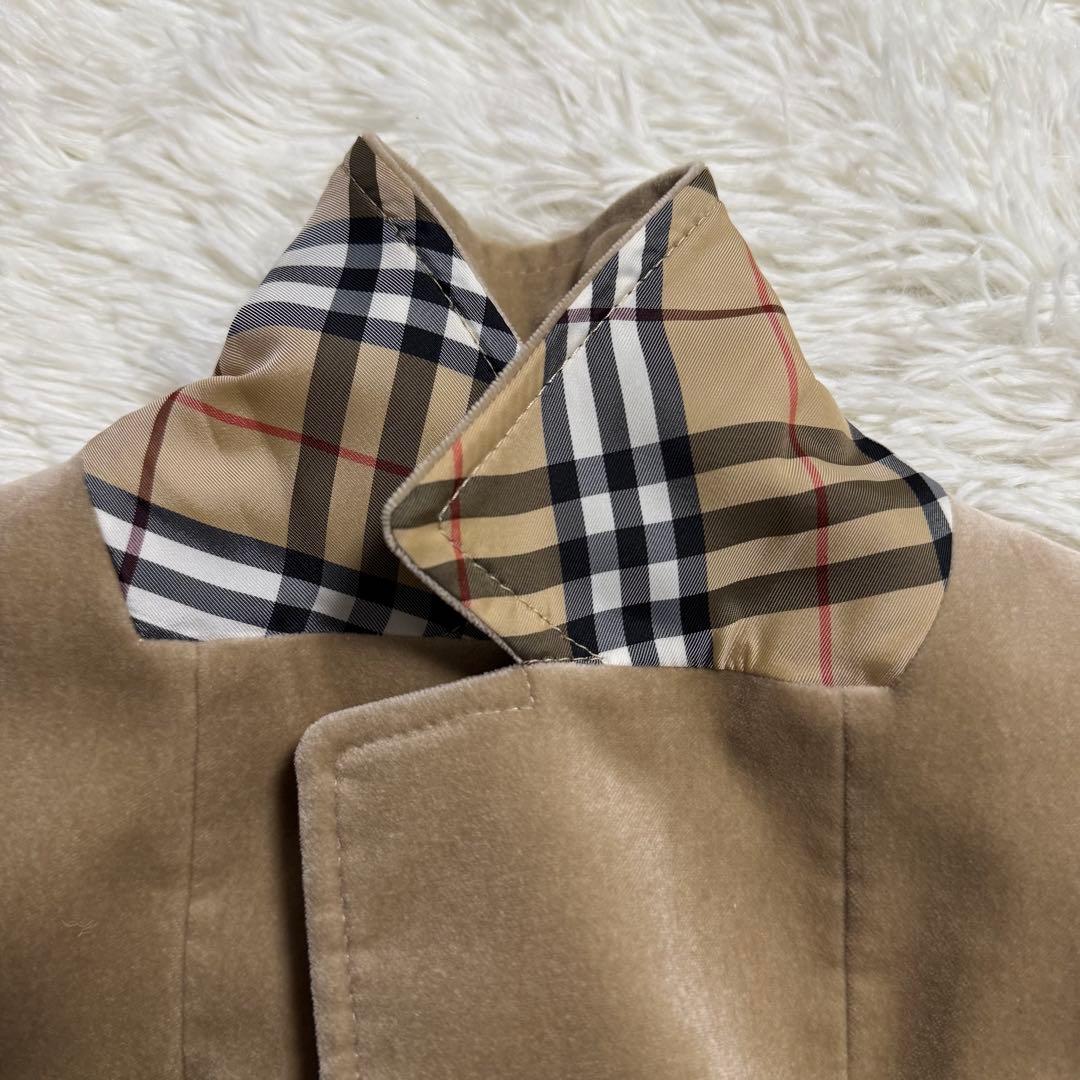 【超希少】バーバリーブルーレーベル テーラードジャケット ベロア 金ボタン