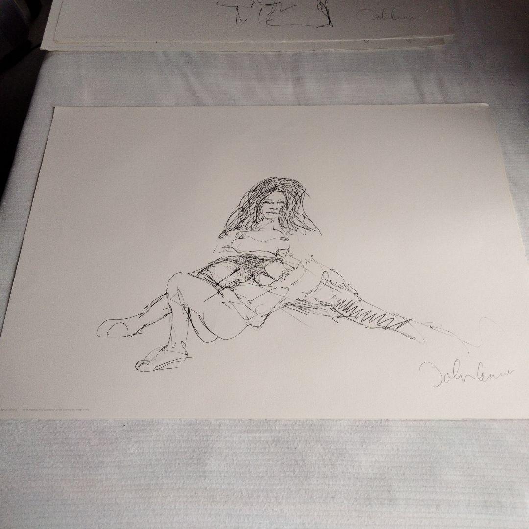 ジョン・レノンバックワンエキシビション1983のプロモーション用ポスター他