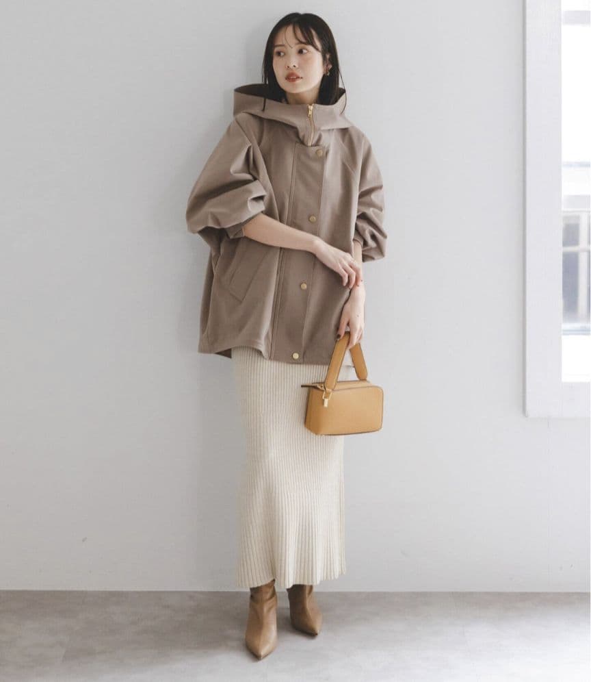 美品！Noble ハイツイストダブルクロスフーディブルゾン