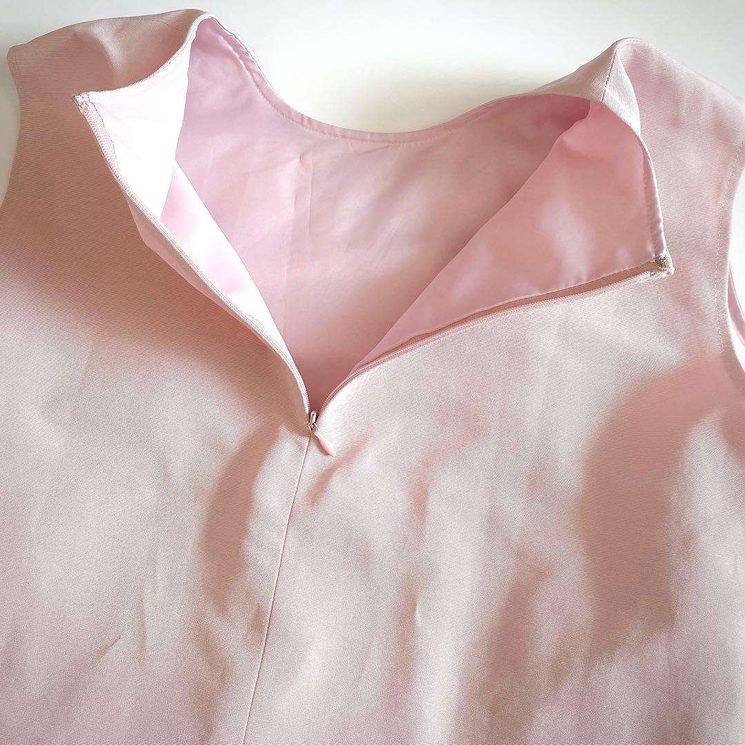 ボウエーbow.a マーガレットチュニック　ノースリーブペプラムブラウス　ピンク