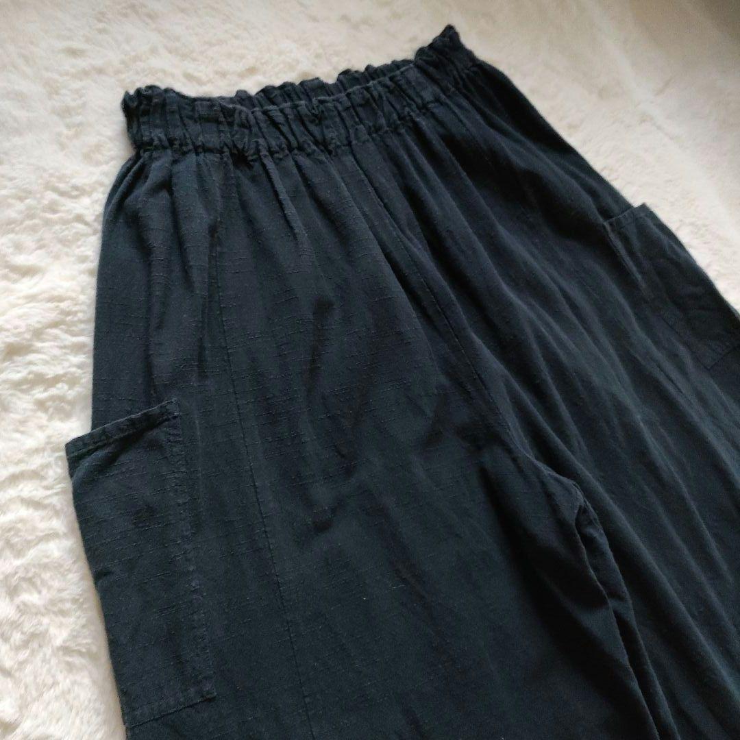 ヤンマ産業 YAMMA◎会津木綿キュロット ネイビー 濃紺