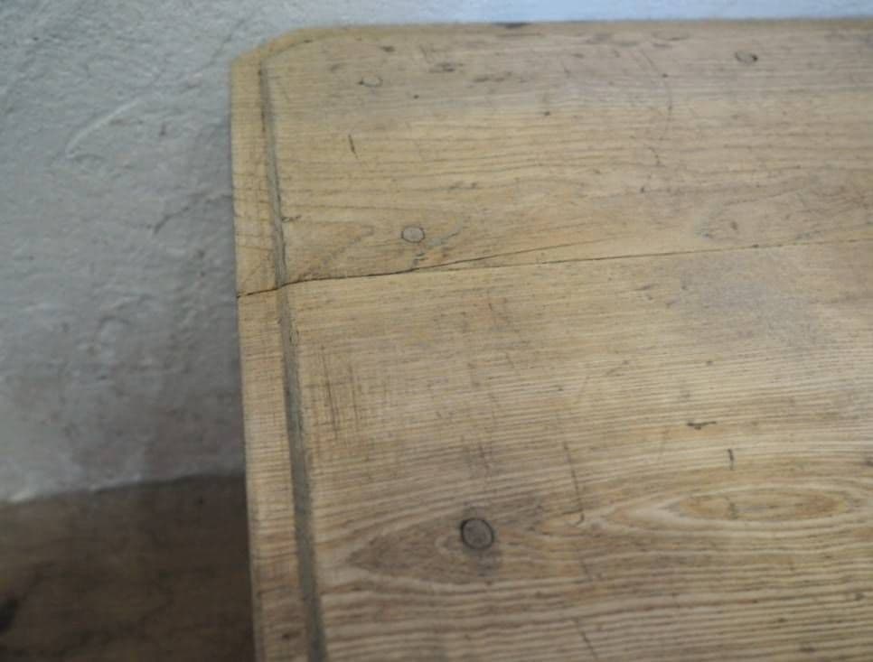 1071 アンティーク ロータイプの片袖机　テーブル　陳列台　収納棚　レトロ