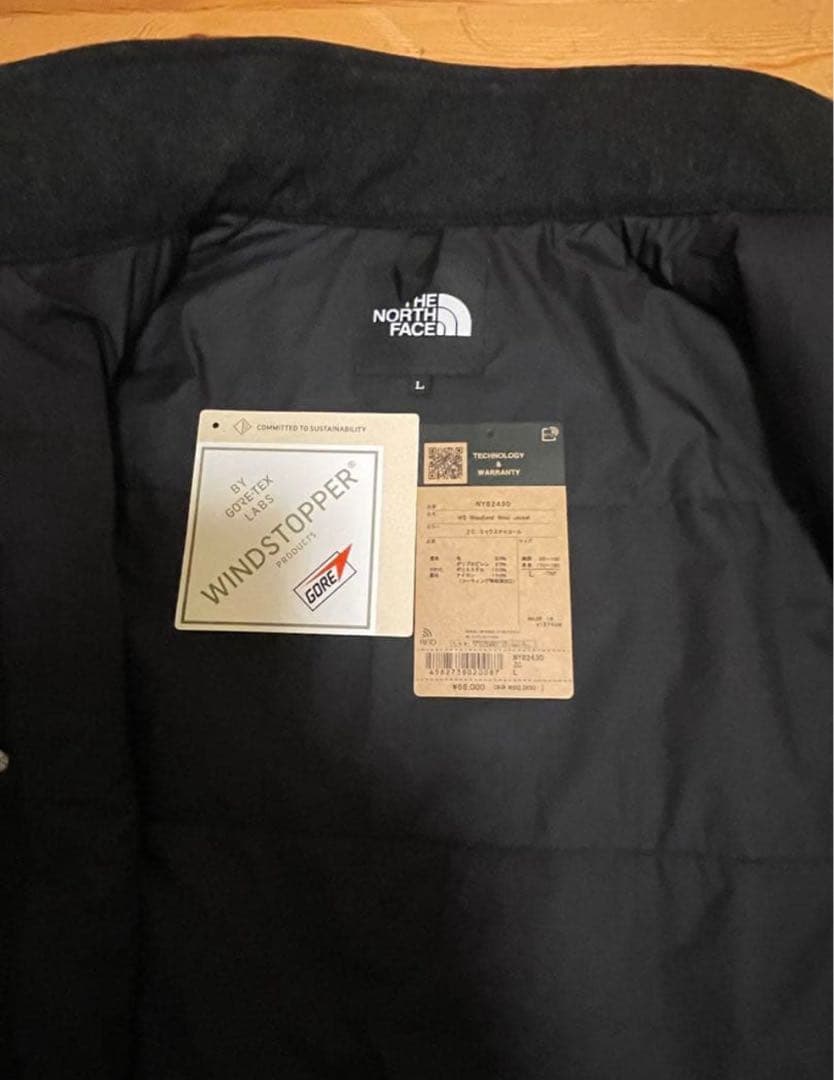 THE NORTH FACE　ウィンドストッパーウッドランドウールジャケットL