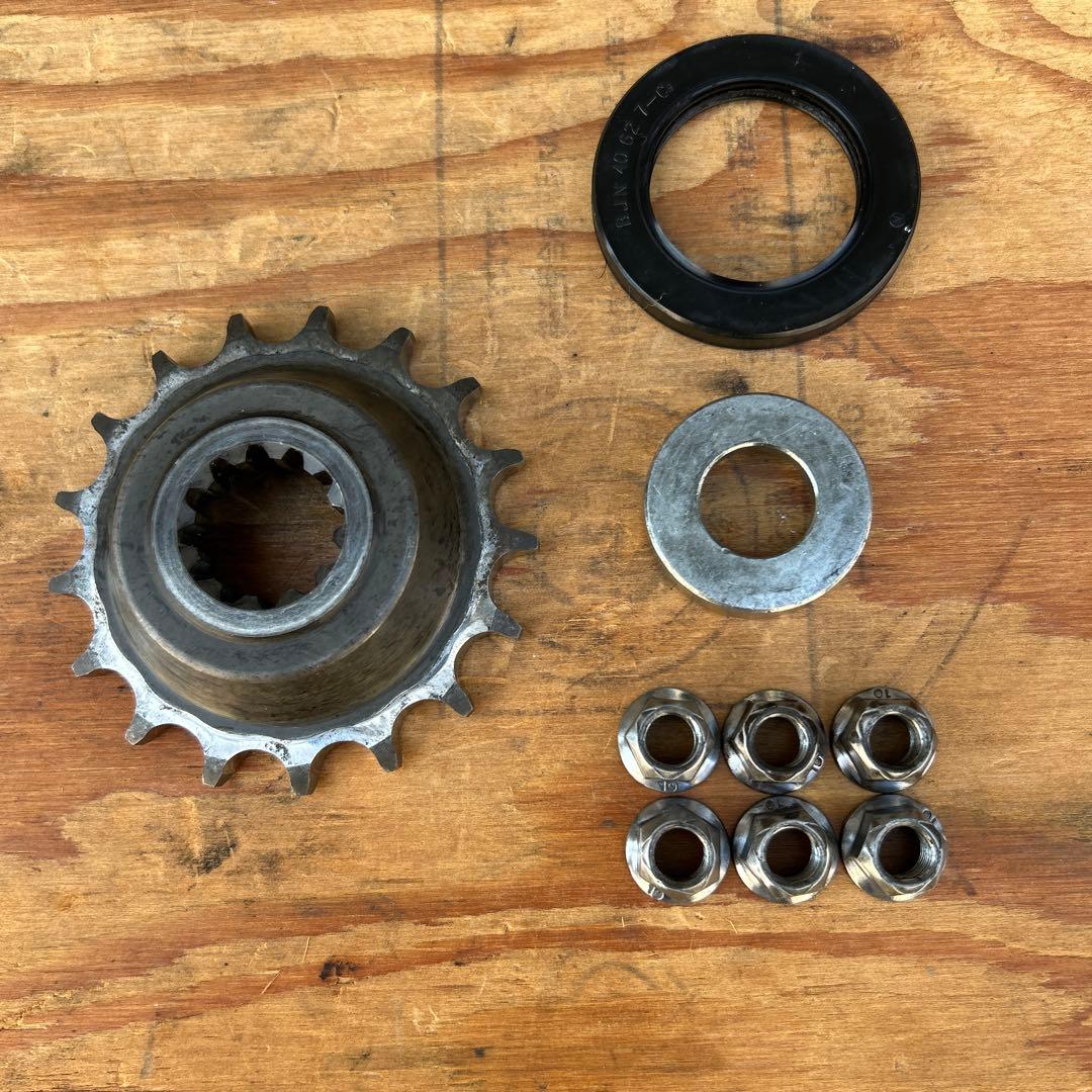 ZZR1100C スプロケット/ハブ/ダンパー/アクスルシャフト