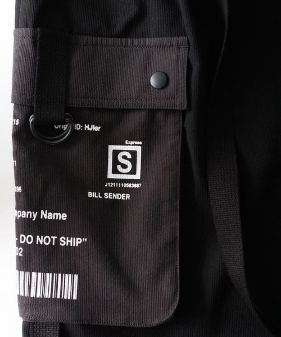 SHAREEF シャリーフ カーゴパンツ ブラック