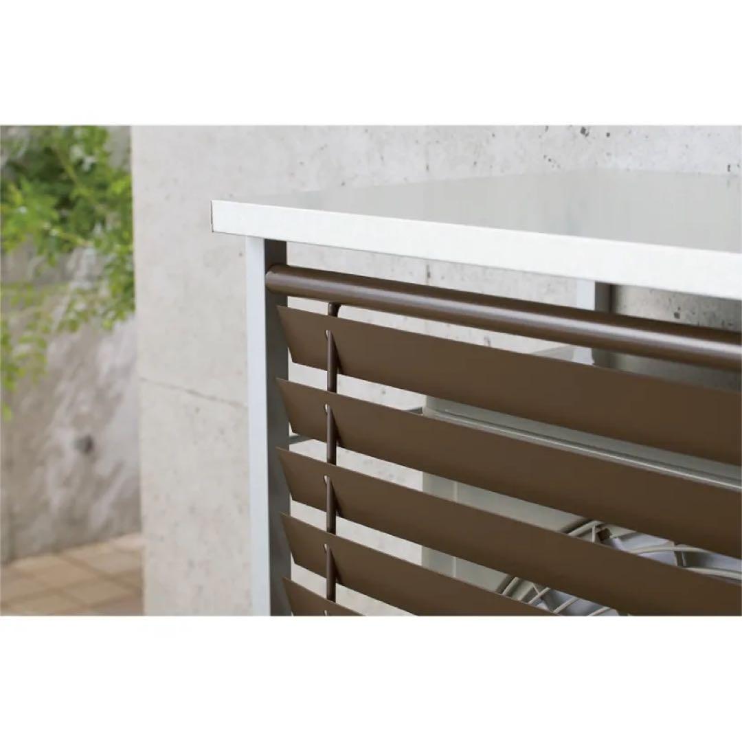 ガルバ逆ルーバー大型室外機カバー