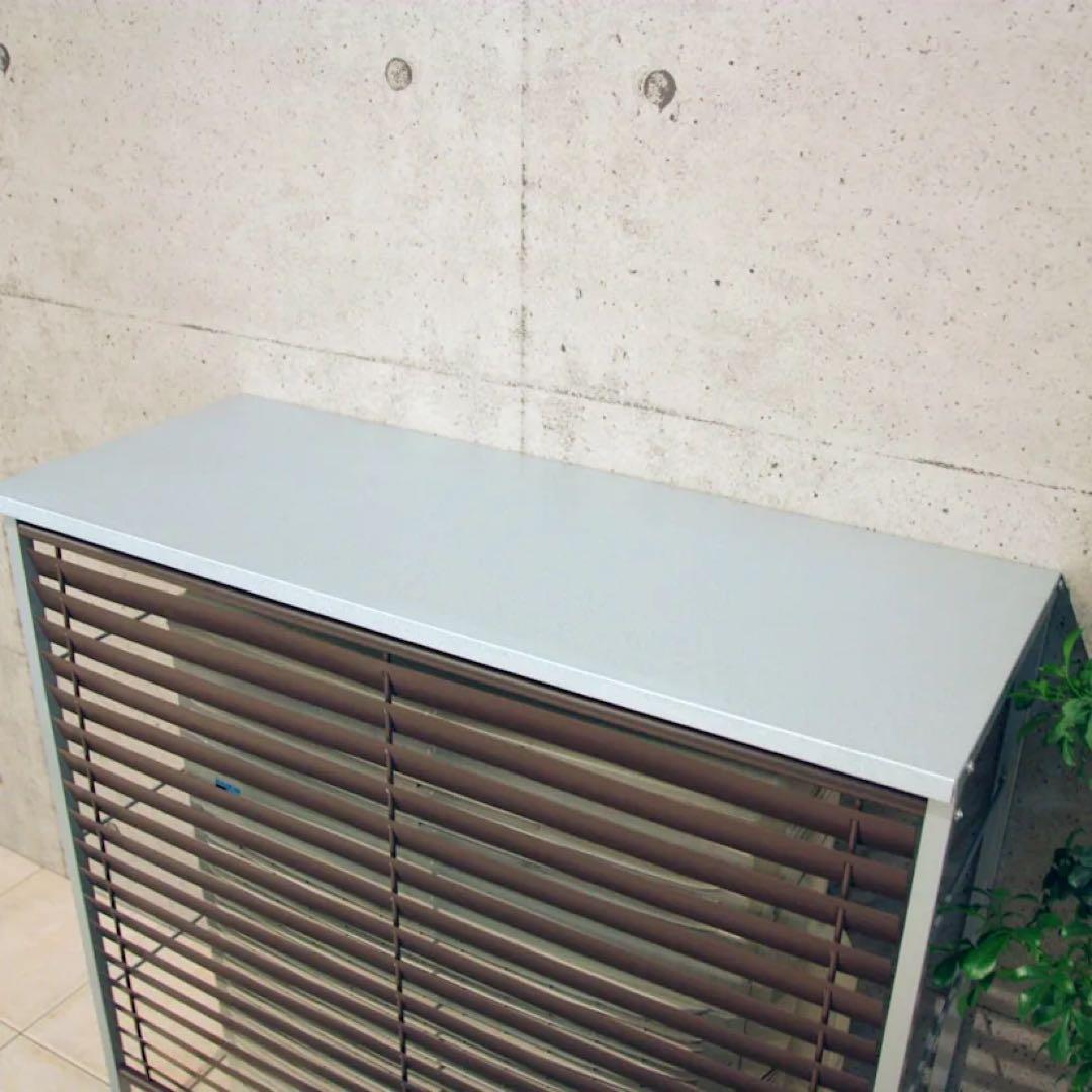 ガルバ逆ルーバー大型室外機カバー