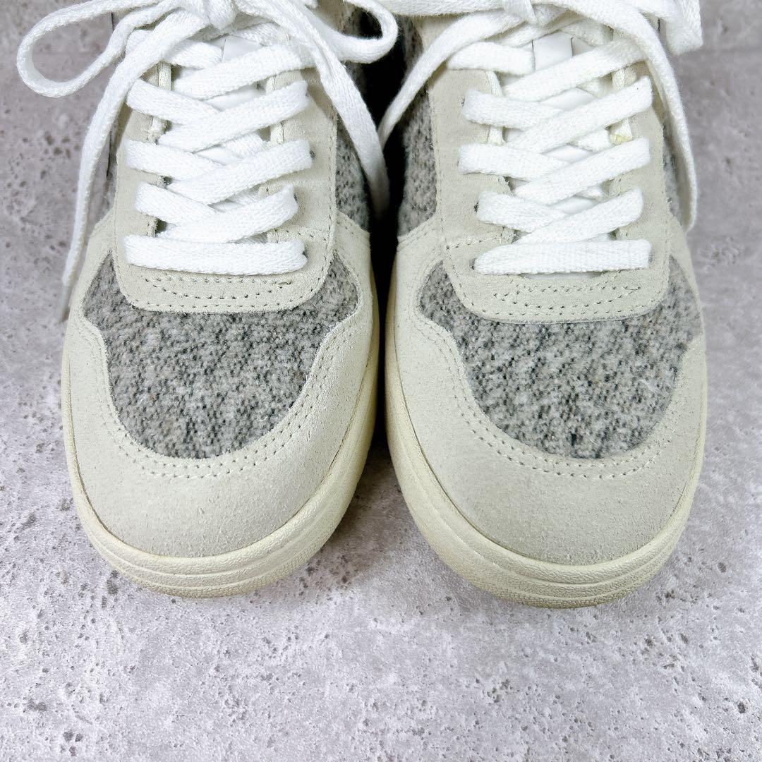 【未使用級】VEJA ヴェジャ スニーカー ホワイト/グレー系 レザー ロゴ