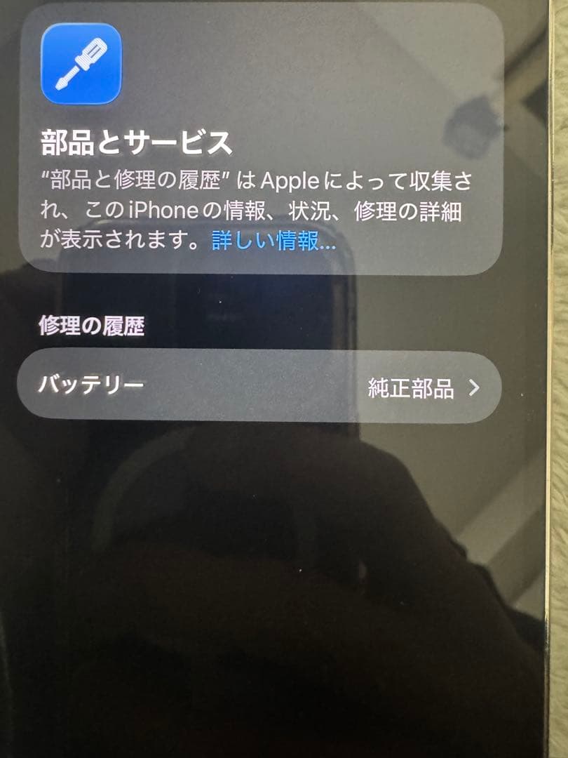 iPhone12pro カナダ版 純正バッテリー96% 消音