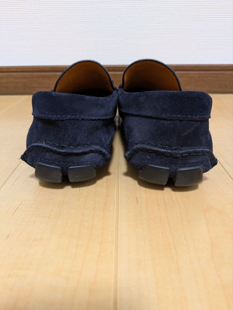 PRADA スエード（スウェード） ローファー ネイビー